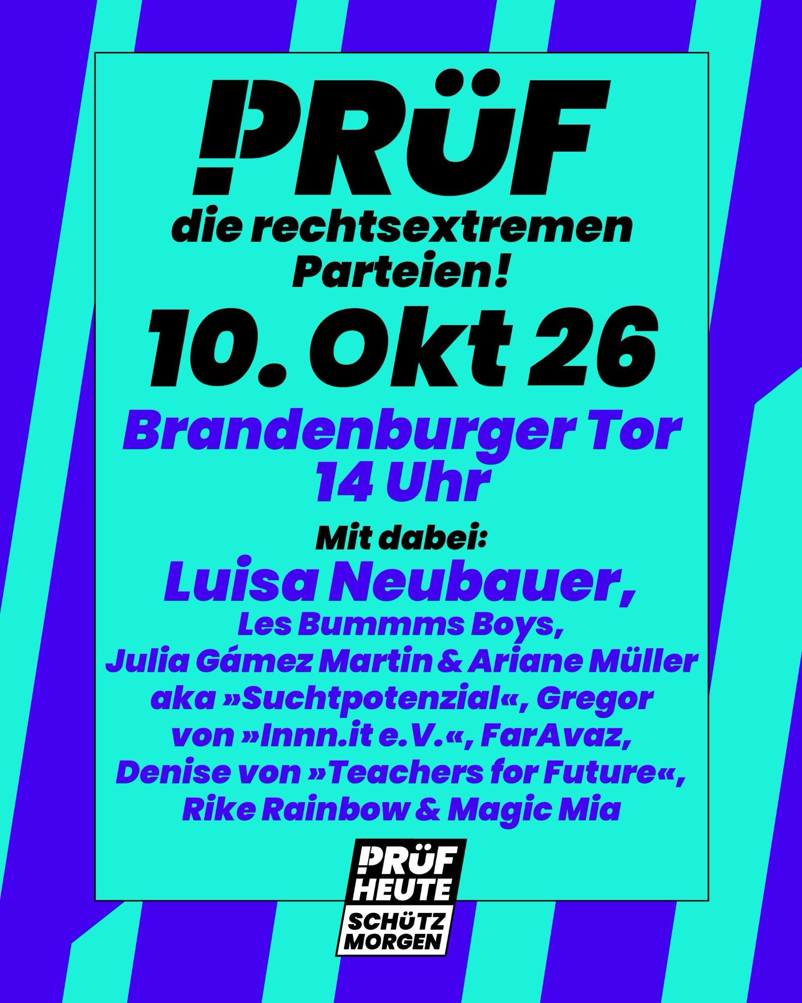 PRÜF Berlin - PRÜFt rechtsextreme Parteien!